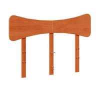 Vidaxl cabecero de cama madera maciza de pino marrón cera 120 cm