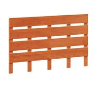 Vidaxl cabecero de cama madera maciza de pino marrón cera 135 cm