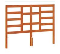 Vidaxl cabecero de cama madera maciza de pino marrón cera 135 cm