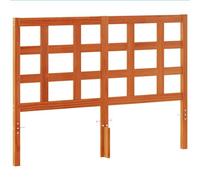 vidaXL Cabecero de Cama Madera Maciza de Pino marrón Cera 135 cm