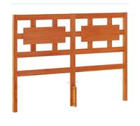 Vidaxl cabecero de cama madera maciza de pino marrón cera 135 cm 100 cm