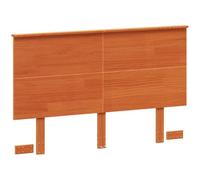 vidaXL Cabecero de Cama Madera Maciza de Pino marrón Cera 135 cm