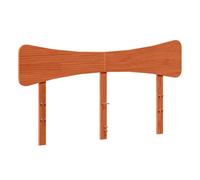 Vidaxl cabecero de cama madera maciza de pino marrón cera 150 cm