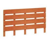 vidaXL Cabecero de Cama Madera Maciza de Pino marrón Cera 150 cm