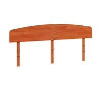 Vidaxl cabecero de cama madera maciza de pino marrón cera 180 cm