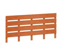 vidaXL Cabecero de Cama Madera Maciza de Pino marrón Cera 180 cm