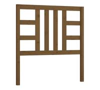 Vidaxl cabecero de cama madera maciza de pino marrón miel 106x4x100 cm
