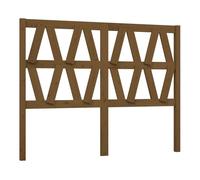 Vidaxl cabecero de cama madera maciza de pino marrón miel 126x4x100 cm