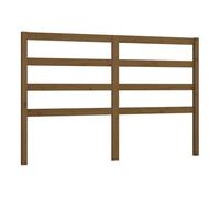 vidaXL Cabecero de Cama Madera Maciza de Pino marrón Miel 146x4x100 cm