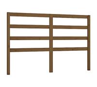 Vidaxl cabecero de cama madera maciza de pino marrón miel 146x4x100 cm