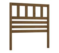 vidaXL Cabecero de Cama Cabezal Dormitorio Habitación Estructura Mobiliario Muebles Decoración Adorno Madera Maciza de Pino Marrón Miel 96x4x100 cm
