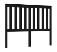 Vidaxl cabecero de cama madera maciza de pino negro 126x6x101 cm