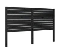 Vidaxl cabecero de cama madera maciza de pino negro 186x4x100 cm