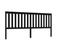 Vidaxl cabecero de cama madera maciza de pino negro 206x6x101 cm