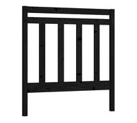 Vidaxl cabecero de cama madera maciza de pino negro 81x4x100 cm