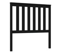 Vidaxl cabecero de cama madera maciza de pino negro 96x6x101 cm