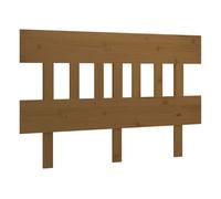 Vidaxl cabecero de cama madera maciza pino marrón miel 123,5x3x81 cm