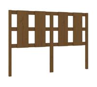 Vidaxl cabecero de cama madera maciza pino marrón miel 140,5x4x100 cm
