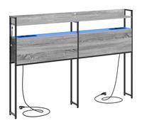 vidaXL Cabecero de cama moderno con un accesorio elegante y contemporáneo. Tiene una estructura robusta y un baúl de almacenamiento, y viene con un innovador organizador para la mesita de noche con