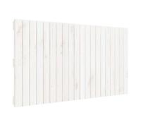 Vidaxl cabecero de cama pared madera maciza pino blanco 127,5x3x60 cm