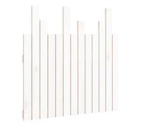 Vidaxl cabecero de cama pared madera maciza pino blanco 82,5x3x80 cm