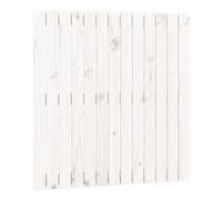 Vidaxl cabecero de cama pared madera maciza pino blanco 82,5x3x90 cm