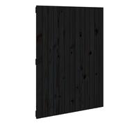 Vidaxl cabecero de cama pared madera maciza pino negro 82,5x3x110 cm