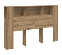 vidaXL Cabecero Armario Madera Roble Artisan 160x18,5x103,5 cm, cabecero, Armario de Cama, cabecero con estantería, cabecero de Cama con almacenaje
