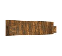 Vidaxl cabecero de cama y mesitas madera contrachapada roble ahumado