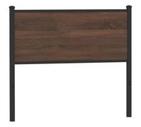 vidaXL Cabecero de Madera de ingeniería y Acero marrón Roble 107 cm, cabecero de Cama, cabecero de Panel, cabecero para Cama Individual