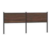vidaXL Cabecero de Madera de ingeniería y Acero marrón Roble 190 cm, cabecero de Cama, cabecero de Panel, cabecero para Cama de Matrimonio