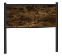 vidaXL Cabecero de Madera de ingeniería y Acero Roble Ahumado 100 cm, cabecero de Cama, cabecero de Panel, cabecero para Cama Individual