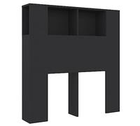 Mueble Cabecero Negro 100x18,5x104,5 Cm Vidaxl