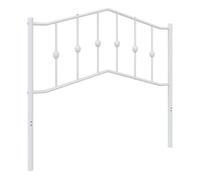 Vidaxl cabecero de metal blanco 100 cm