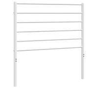 vidaXL Cabecero de Metal Blanco 100 cm, cabecero de Cama, cabecero para Cama Individual, cabecera, cabecero de Metal, cabecero Blanco, Cabezal