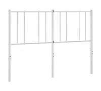 vidaXL Cabecero de Metal Blanco 120 cm