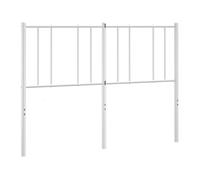 vidaXL Cabecero de Metal Blanco 120 cm