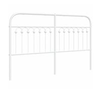 Vidaxl cabecero de metal blanco 150 cm