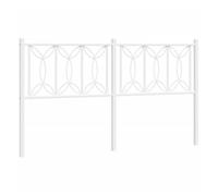 Vidaxl cabecero de metal blanco 160 cm