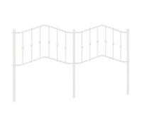 Vidaxl cabecero de metal blanco 160 cm