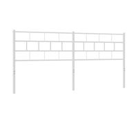 Vidaxl cabecero de metal blanco 160 cm