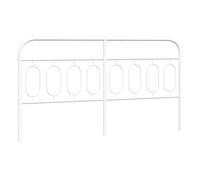 Vidaxl cabecero de metal blanco 160 cm