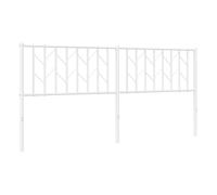 Vidaxl cabecero de metal blanco 180 cm