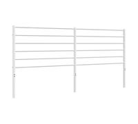 vidaXL Cabecero de Metal Blanco 180 cm