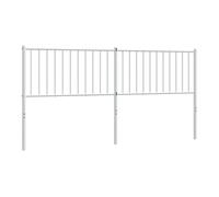 Vidaxl cabecero de metal blanco 180 cm