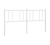 vidaXL Cabecero de Metal Blanco 180 cm, cabecero de Cama, cabecero de Metal, cabecero para Cama de Matrimonio, cabecera de Cama, Cabezal de Cama