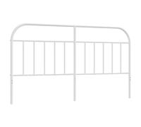 vidaXL Cabecero de Metal Blanco 180 cm, cabecero de Cama, cabecero de Metal, cabecero para Cama Doble, cabecero Blanco