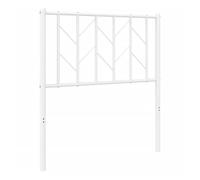 Vidaxl cabecero de metal blanco 75 cm