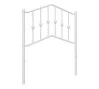 Vidaxl cabecero de metal blanco 75 cm