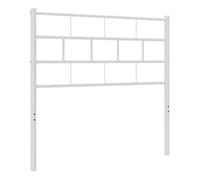 Vidaxl cabecero de metal blanco 80 cm